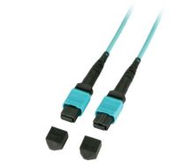 Lindy MTP (MPO) 50m fibre optic cable MPO/MTP OM3 Black,Turquoise