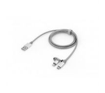 Verbatim 48869 USB cable 1 m USB A Micro-USB B/Lightning Aluminium,Grey