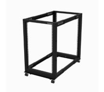 StarTech 18U 19" Open Frame Server Rack - 4 Post Adjustable Depth 22-40" Mobile - Free Standing Rolling Network/Computer Equipment Data Rack - Dell PowerEdge HP ProLiant ThinkServer