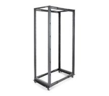 StarTech 42U Adjustable Depth Open Frame 4 Post Server Rack Cabinet - Flat Pack w/ Casters, Levelers and Cable Management Hooks