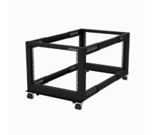 StarTech 8U Open Frame Rack - 4 Post - Adjustable Depth