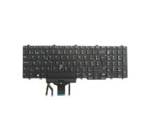 Dell Dual Pointing - Notebook replacement keyboard - with pointing stick - backlit - AZERTY - Belgium