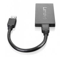 Lenovo 4X90J31021 cable interface/gender adapter USB DisplayPort Black