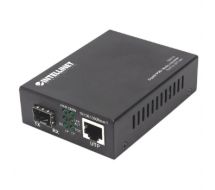 Gigabit PoE+ Media Converter, 1 x 1000Base-T RJ45 Port to 1 x SFP Port, PoE+