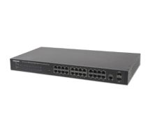 24-Port Gigabit Ethernet PoE+ Web-Managed Switch with 2 SFP Ports, 24 x PoE p