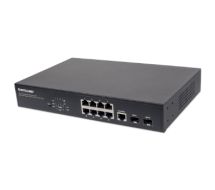 8-Port Gigabit Ethernet Web-Managed PoE+ Switch mit 2 SFP-Ports, 8 x PoE-Port