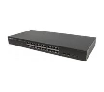 24-Port Gigabit Ethernet Switch with 10 GbE Uplink, 24 x 10/100/1000 Mbps RJ4