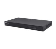 Network unmanaged A/V-Switch, 24-Port Desktop, Rackmount, Metal Case, 10/100/