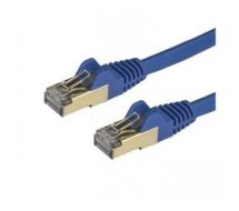 StarTech 1 m CAT6a Ethernet Cable - 10 Gigabit Shielded Snagless RJ45 100W PoE Patch Cord - 10GbE STP Category 6a Network Cable w/Strain Relief - Blue Fluke Tested UL/TIA Certified