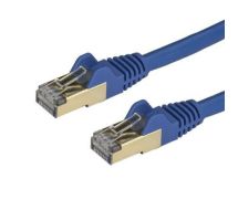 StarTech 3 m CAT6a Ethernet Cable - 10 Gigabit Shielded Snagless RJ45 100W PoE Patch Cord - 10GbE STP Category 6a Network Cable w/Strain Relief - Blue Fluke Tested UL/TIA Certified