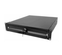 Rack Storage Drawer - Schwarz, RAL 9005 - 2U - 48.3 cm (19") 