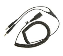 Jabra PC cord - QD to 2x3_5mm