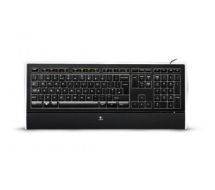 Logitech K740 keyboard USB QWERTZ German Black