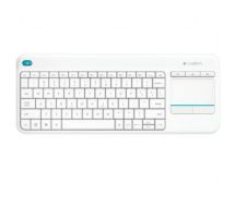 Logitech K400 Plus keyboard RF Wireless QWERTZ German White