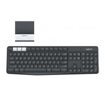 Logitech K375s keyboard RF Wireless + Bluetooth QWERTZ German Graphite,White