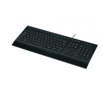 Logitech K280e keyboard USB QWERTZ German Black