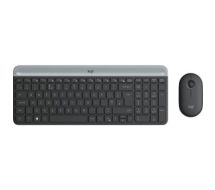 Logitech Slim Wireless Combo MK470 keyboard RF Wireless AZERTY French Graphite