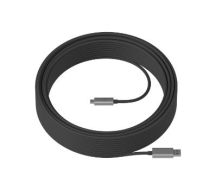 Logitech Strong USB 25m USB cable USB 3.2 Gen 2 (3.1 Gen 2) USB A USB C Black