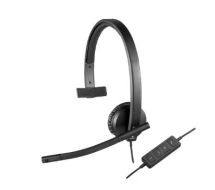 Logitech USB Headset H570e Head-band Black