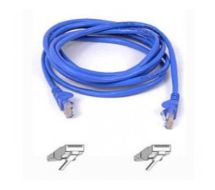 Belkin Cable patch CAT5 RJ45 snagless 1m blue networking cable