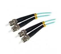 StarTech Fiber Optic Cable - 10 Gb Aqua - Multimode Duplex 50/125 - LSZH - ST/ST - 1 m