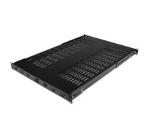 StarTech 1U Adjustable Mounting Depth Vented Rack Mount Shelf - Heavy Duty Fixed Rack Shelf - 250lbs / 113kg