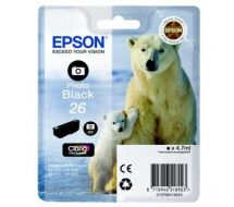 Epson C13T26114012 (26) Ink cartridge bright black, 200 pages, 5ml