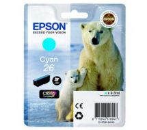 Epson C13T26124012 (26) Ink cartridge cyan, 300 pages, 5ml