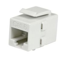 StarTech White Cat 6 RJ45 Keystone Jack Network Coupler - F/F