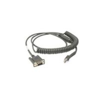 Zebra CBA-R46-C09ZBR serial cable Black 2.8 m RS232 DB9