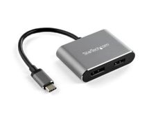 StarTech USB C Multiport Video Adapter - 4K 60Hz USB-C to HDMI 2.0 or DisplayPort 1.2 Monitor Adapter - USB Type-C 2-in-1 Display Converter HDMI/DP HBR2 HDR - Thunderbolt 3 Compatible