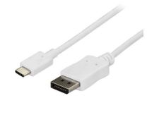 6 FT USB C TO DP CABLE - WHITE