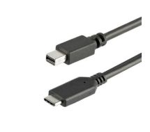 StarTech 1 m (3.3 ft.) USB-C to Mini DisplayPort Cable - 4K 60Hz - Black