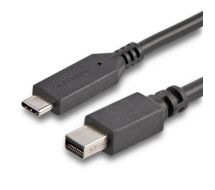 StarTech 6 ft. (1.8 m) USB-C to Mini DisplayPort Cable - 4K 60Hz - Black