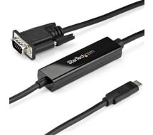 StarTech 3ft/1m USB C to VGA Cable - 1920x1200/1080p USB Type C to VGA Video Active Adapter Cable - Thunderbolt 3 Compatible - Laptop to VGA Monitor/Projector - DP Alt Mode HBR2