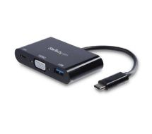 StarTech USB-C to VGA Multifunction Adapter with Power Delivery and USB-A Port