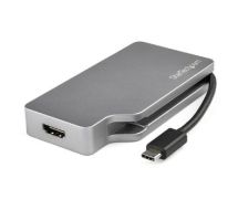 StarTechcom USB-C Multiport Video Adapter - 4-in-1 Aluminum - 4K 60Hz - Space