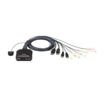 Aten CS22DP KVM switch Black