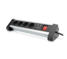 Digitus 4-way office socket strip with 2x USB ports