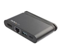 StarTech USB C Multiport Adapter - Portable USB-C Dock with 4K HDMI - 100W PD 3.0 Pass-Through, 1x USB-A, 1x USB-C, GbE - Thunderbolt 3 & USB Type-C Laptop Travel Dock - Mac & Windows