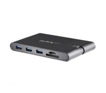 StarTech USB-C Multiport Adapter with HDMI and VGA - 3x USB 3.0 - SD - PD 3.0 - Wraparound Cable