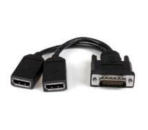 StarTech 8" (20 cm) DMS-59 to Dual DisplayPort Adapter Cable - 4K x 2K Video - LFH DMS 59 pin (M) to 2x DisplayPort 1.2 (F) Splitter Y Cable - LFH Graphics Card to Dual DP Monitors