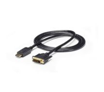 StarTech 6ft (1.8m) DisplayPort to DVI Cable - 1080p Video - DisplayPort to DVI Adapter Cable - DP to DVI-D Converter Single Link - DP to DVI Monitor Cable - Latching DP Connector