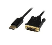 StarTech 3ft (1m) DisplayPort to DVI Cable - 1080p Video - Active DisplayPort to DVI Adapter Cable - DisplayPort to DVI-D Cable Converter Single Link - DP 1.2 to DVI Monitor Cable