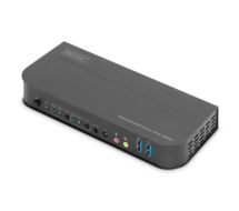 KVM-Switch, 2-Port, 4K60Hz, 2 x DP in, 1 x DP/HDMI out 