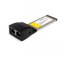 StarTech Dual Port ExpressCard Gigabit Laptop Ethernet NIC Network Adapter Card