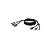 Secure KVM Combo Cable - Video- / USB- / Audio-Kabel - konform - USB, Min