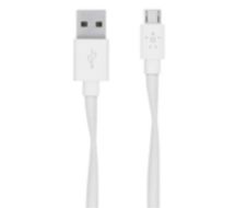 Belkin Flat Micro-USB to USB-A USB cable 1.2 m USB A Micro-USB A White