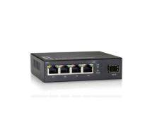 GEU-0521 - Switch - unmanaged - 4 x 10/100/1000 + 1 x Gigabit SFP 