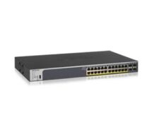 Netgear GS728TP Managed L2/L3/L4 Gigabit Ethernet (10/100/1000) Black 1U Power over Ethernet (PoE)